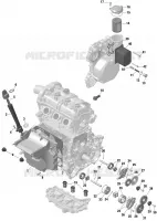 01  ROTAX   Engine Lubrication pour Sea-Doo SPARK TRIXX 2UP de 2023