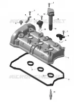 01  ROTAX   Valve Cover pour Sea-Doo SPARK TRIXX 2UP de 2023