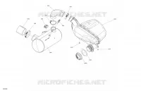 02  Engine   Exhaust pour Sea-Doo SPARK TRIXX 2UP de 2023