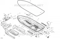 07  Carrosserie   Coque pour Sea-Doo GTI 130 de 2022